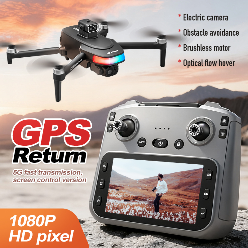 Drone Camera With Gimbal - Hot D19 GPS Drone 1080P Wide-angle