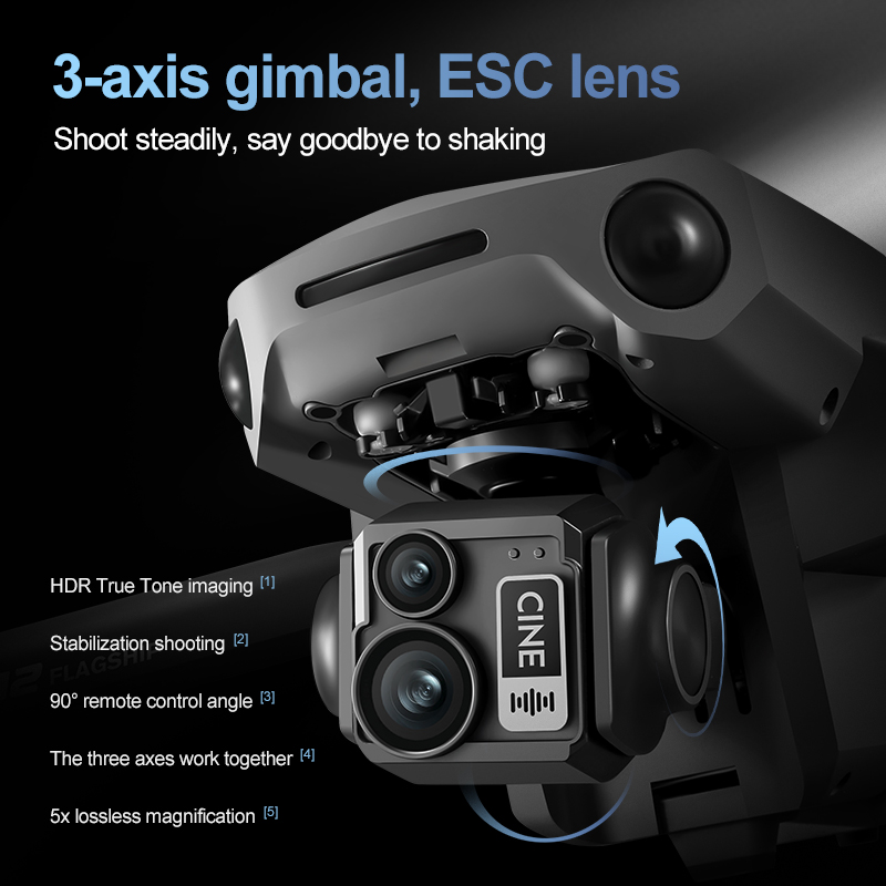 8K 3 Axis Gimbal Brushless 7.2 - đánh giá và giá Drone Camera With Gimbal