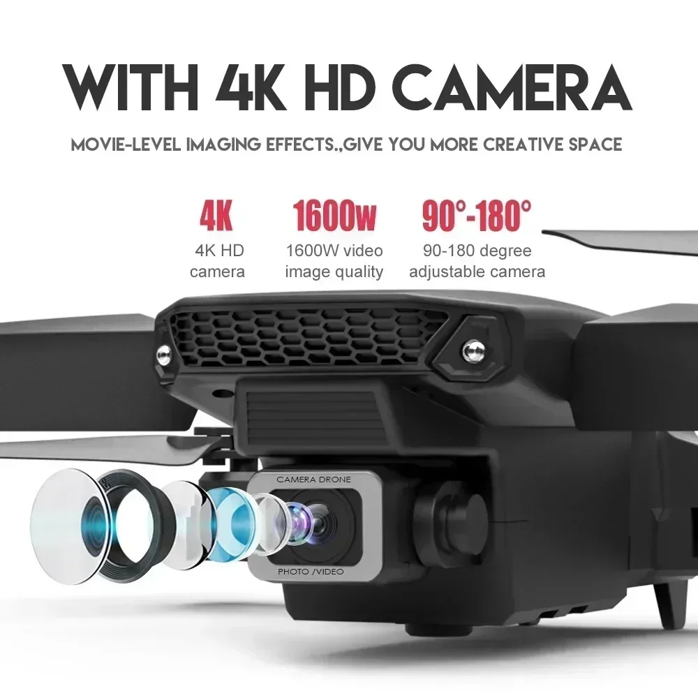 E88 Pro WIFI FPV Drone Wide An - đánh giá và giá Drone Camera 4K