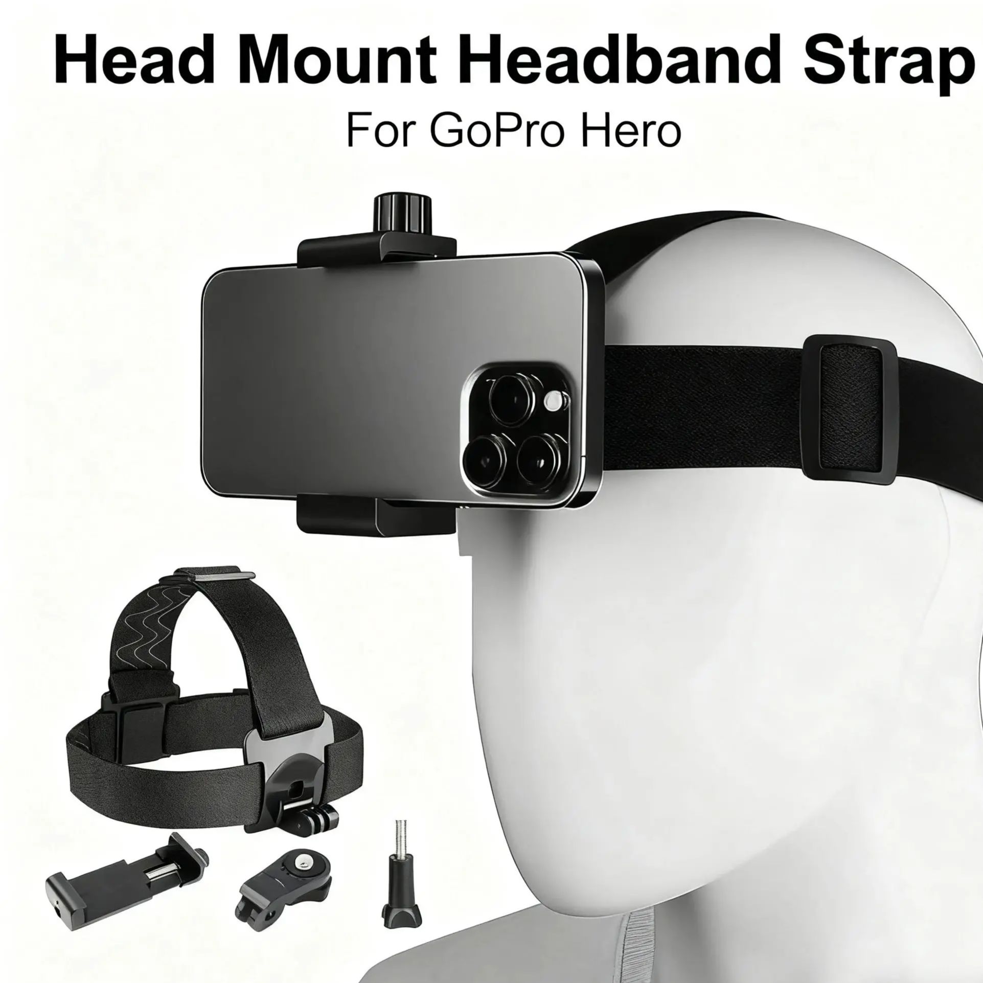 Head Mount Headband Strap Mobi - đánh giá và giá Drone Camera Action