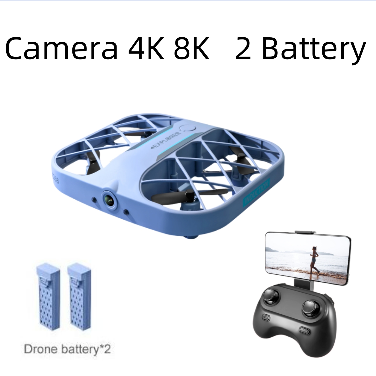 JJRC H107 FPV RC Drone with 2  - đánh giá và giá Drone Camera Night Vision